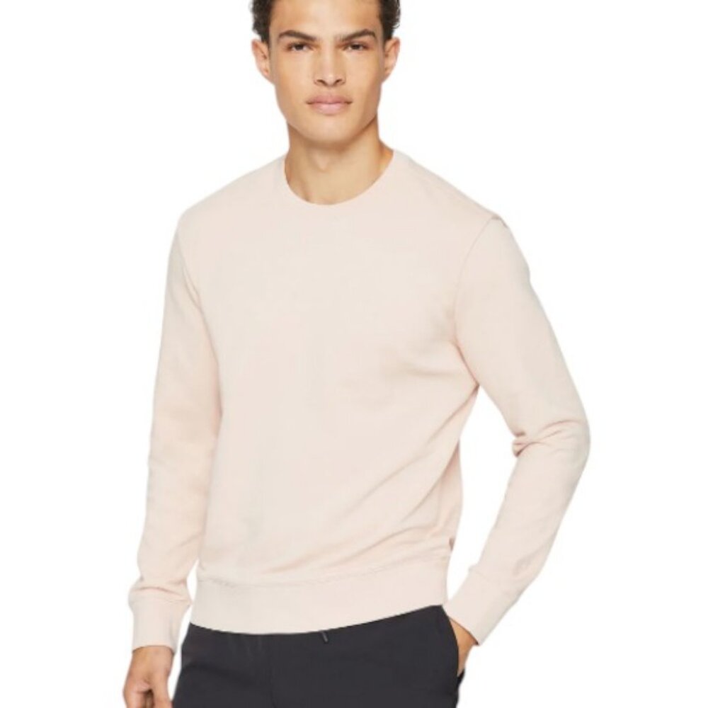 Club Monaco peach French Terry crew neck long sleeve sweatshirt size M